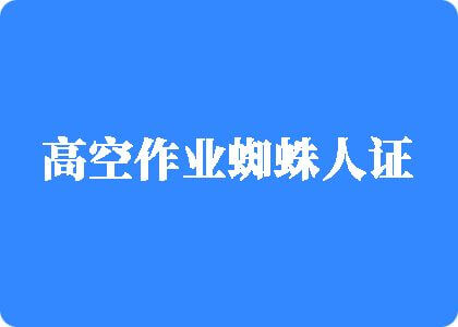 日屁视频高空作业蜘蛛人证